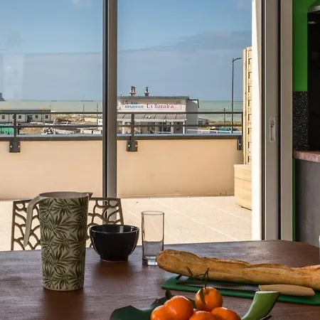 Babord, Appt Avec Terrasse Et Vue Mer Saint-Côme-de-Fresné Exterior foto