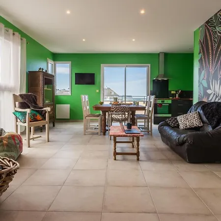 Babord, Appt Avec Terrasse Et Vue Mer Saint-Côme-de-Fresné Exterior foto